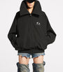 Balenciaga Black Oversized Logo Track Jacket