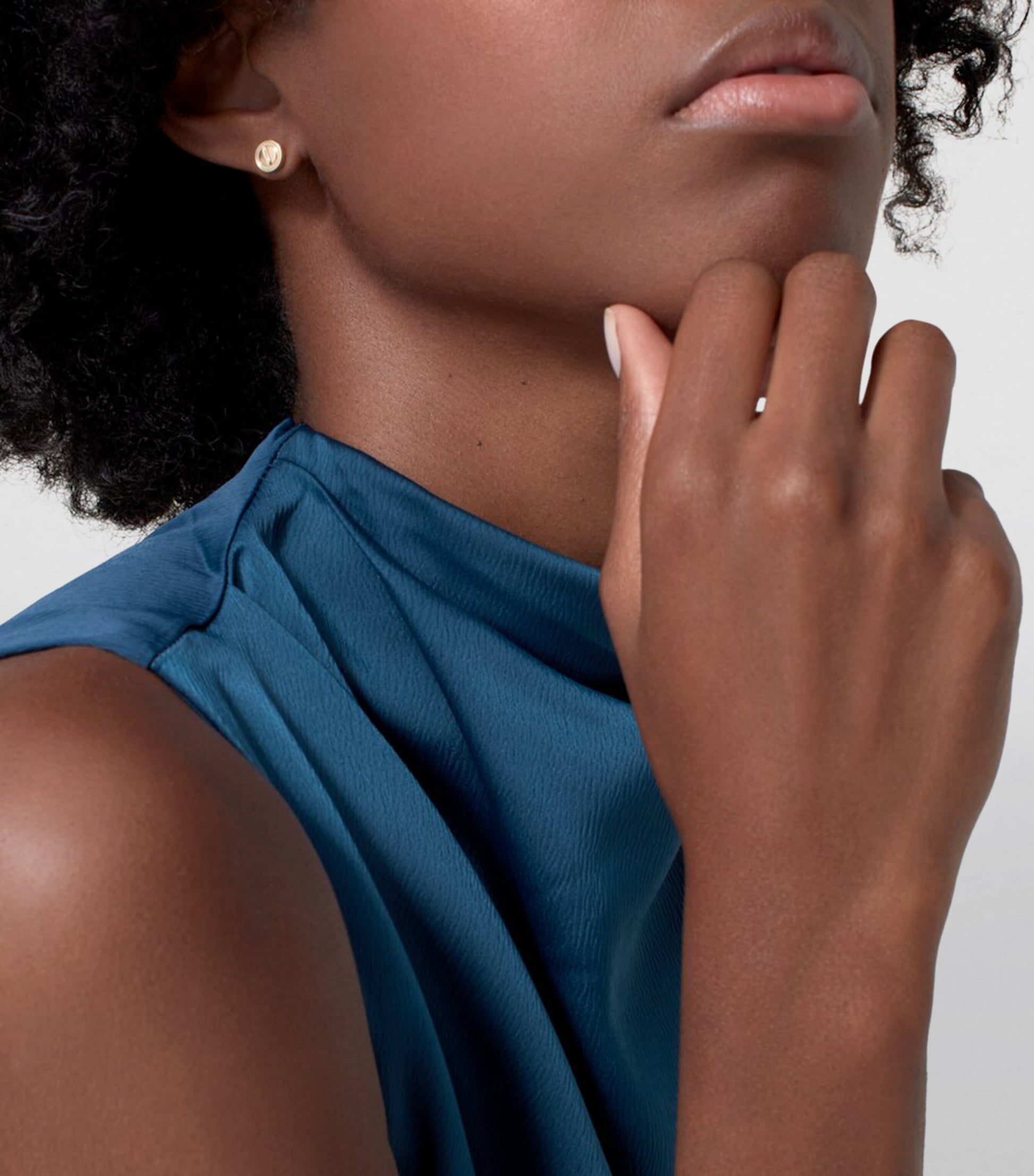 Yellow Gold LOVE Stud Earrings