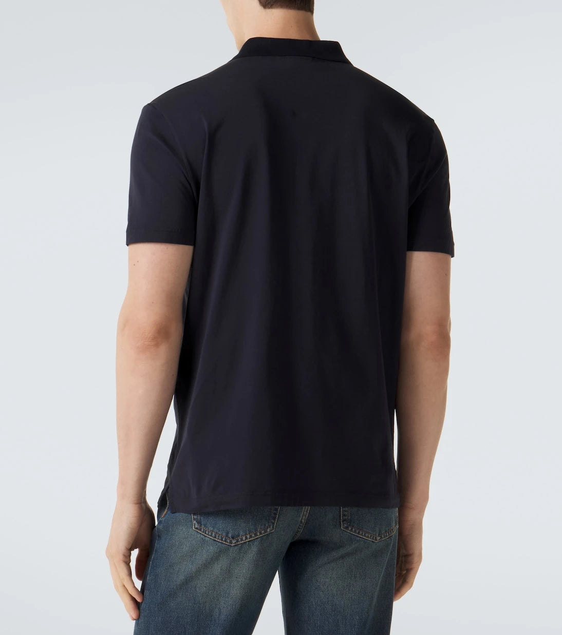 Gucci - Web Stripe cotton jersey polo shirt