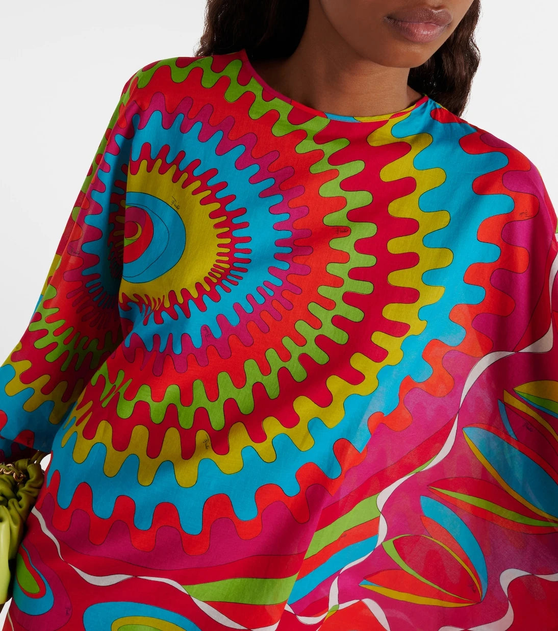 Pucci - Bersaglio baskılı pamuk kaftan