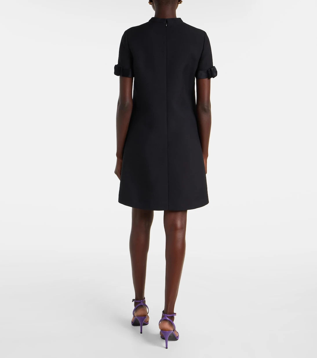 Valentino - Crepe Couture bow-detail minidress