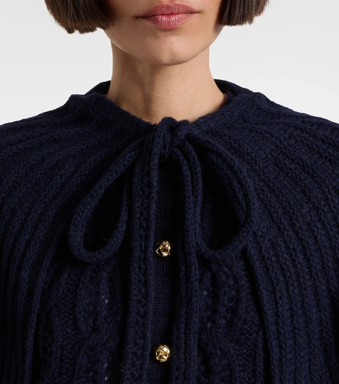 Frame - Caped wool-blend cardigan