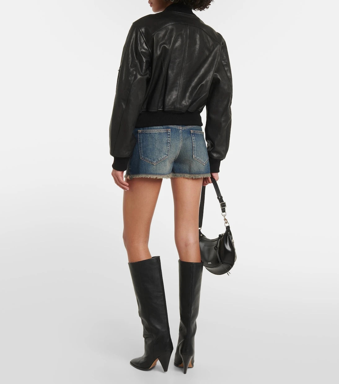 Isabel Marant - Adriel leather bomber jacket