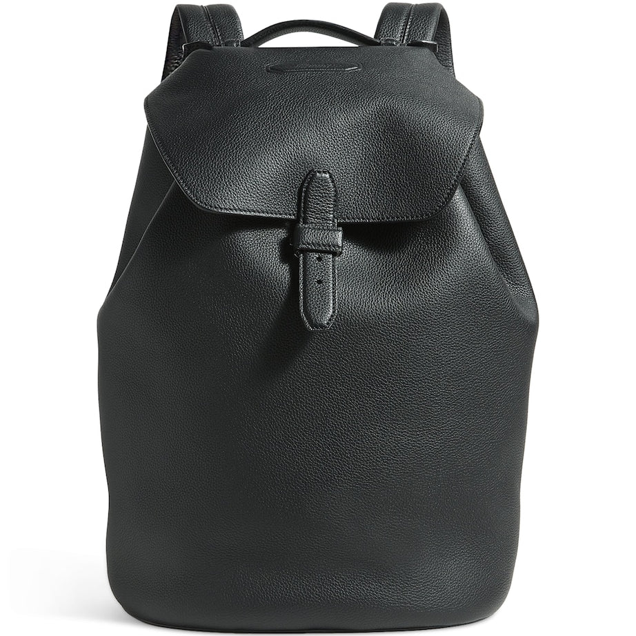 Grained Leather Backpack