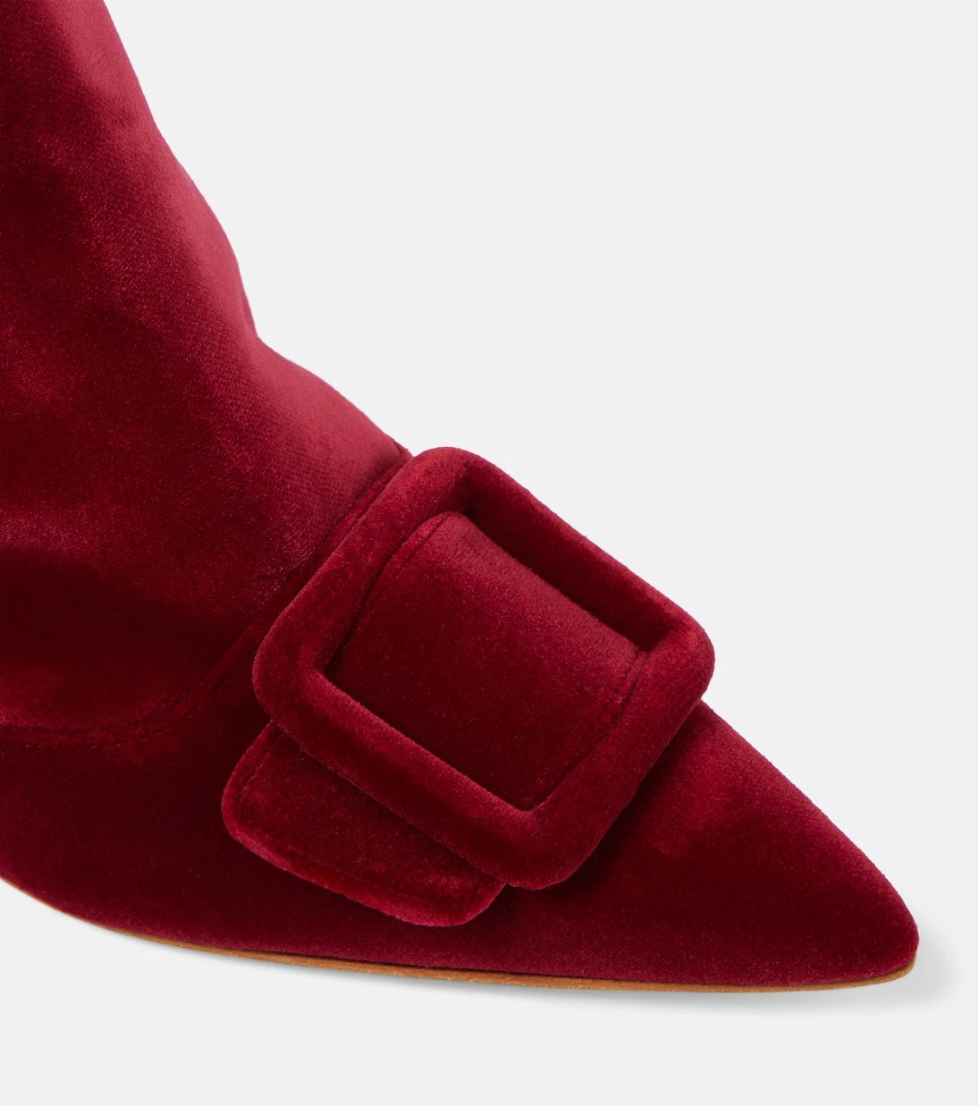 Manolo Blahnik - حذاء الكاحل المخملي بايلو