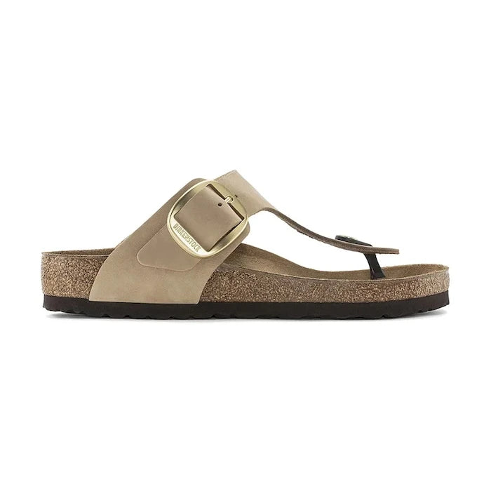 Джапанки от набук Birkenstock Gizeh Big Buckle