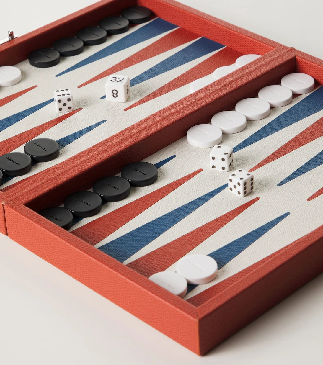 Giobagnara - Phileas Miniature leather backgammon set