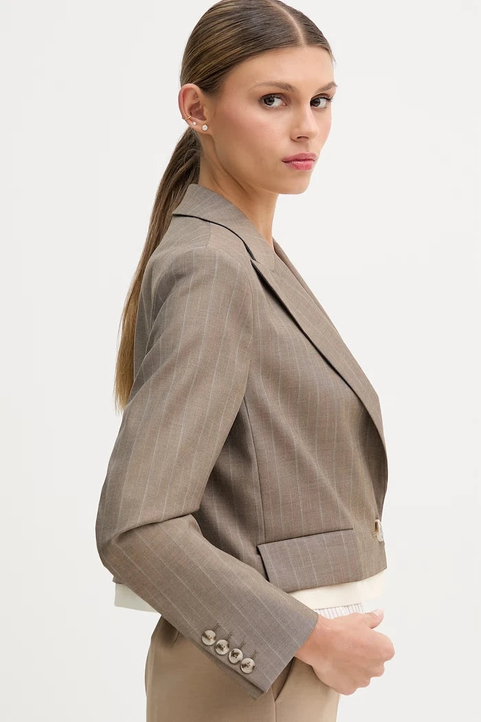 Sisley tek düğmeli kadın blazer ceket