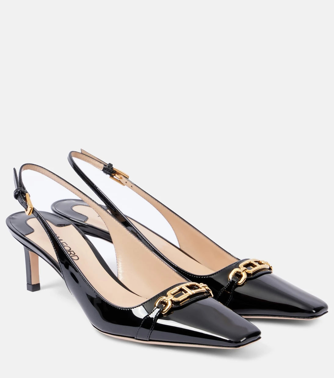 Tom Ford - Whitney 55 patent leather slingback pumps