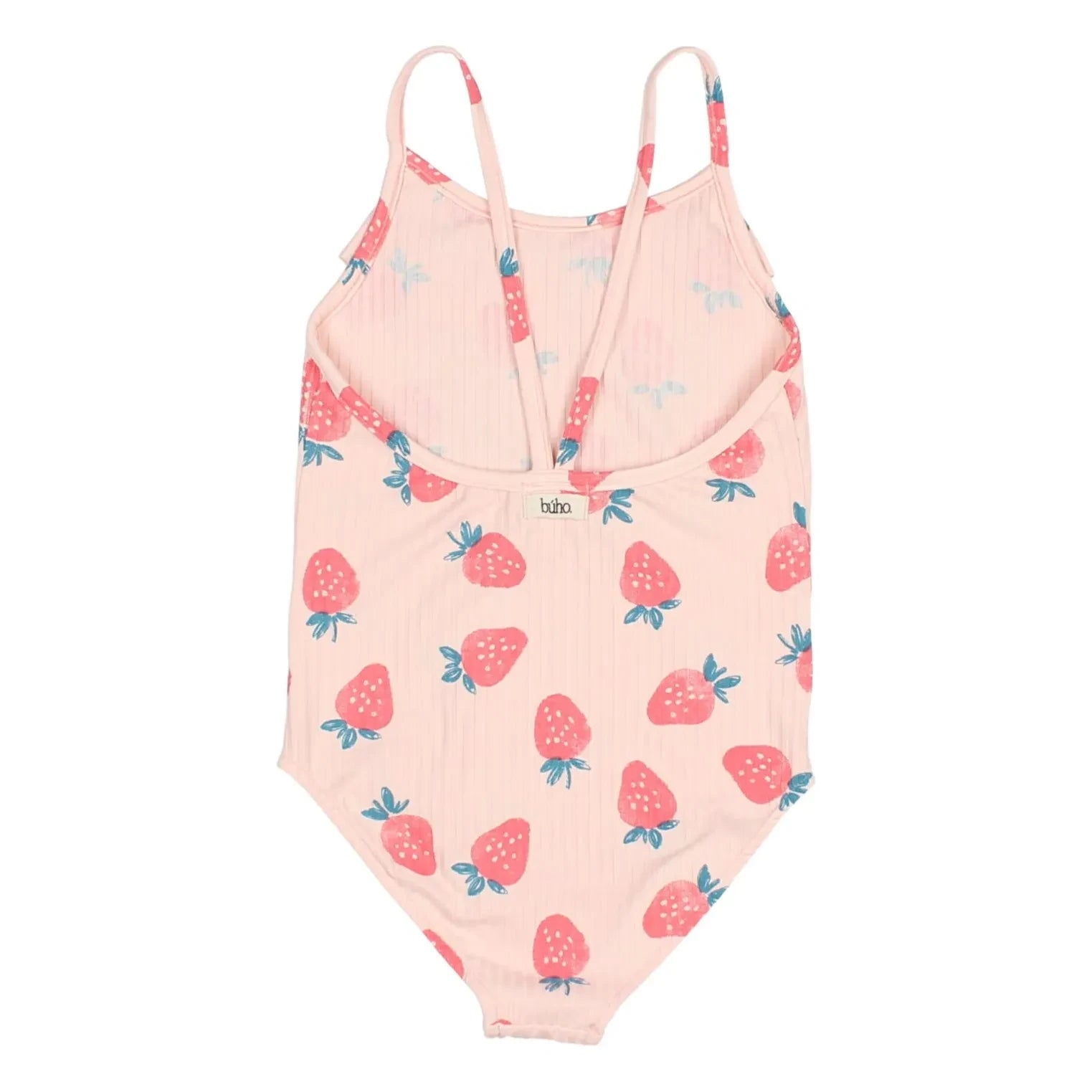 Búho - Strawberry Rib Swimsuit | Pale Pink