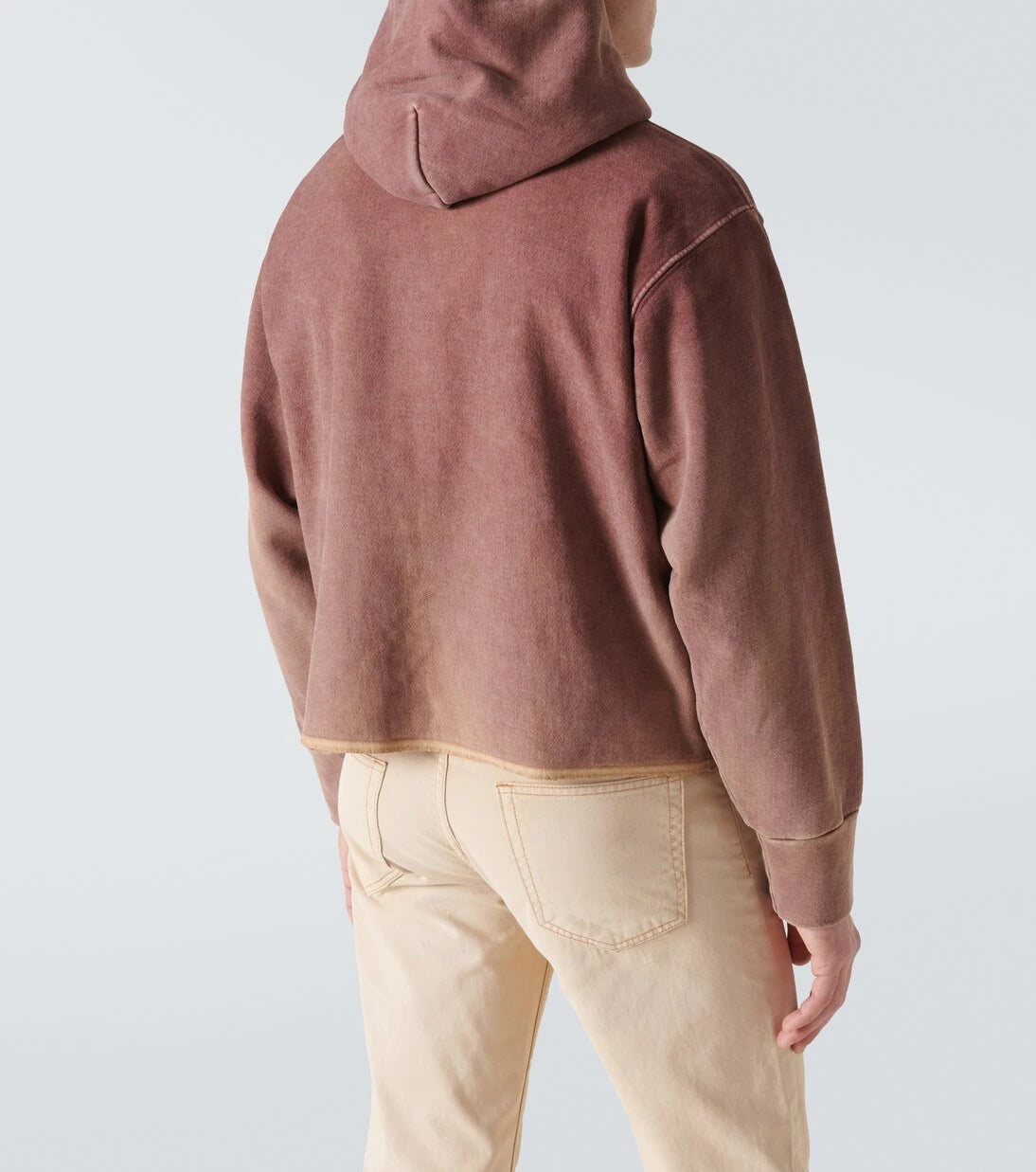 NotSoNormal - Raw Edge cotton fleece hoodie