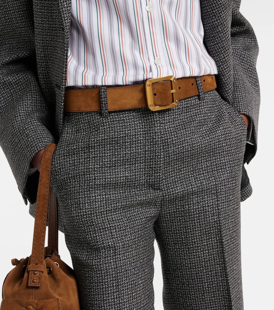 Acne Studios - Reversible suede belt