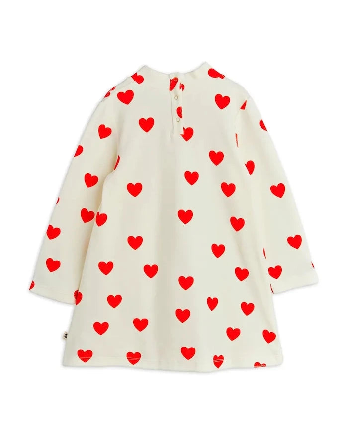 Детска кадифена рокля Mini Rodini Hearts