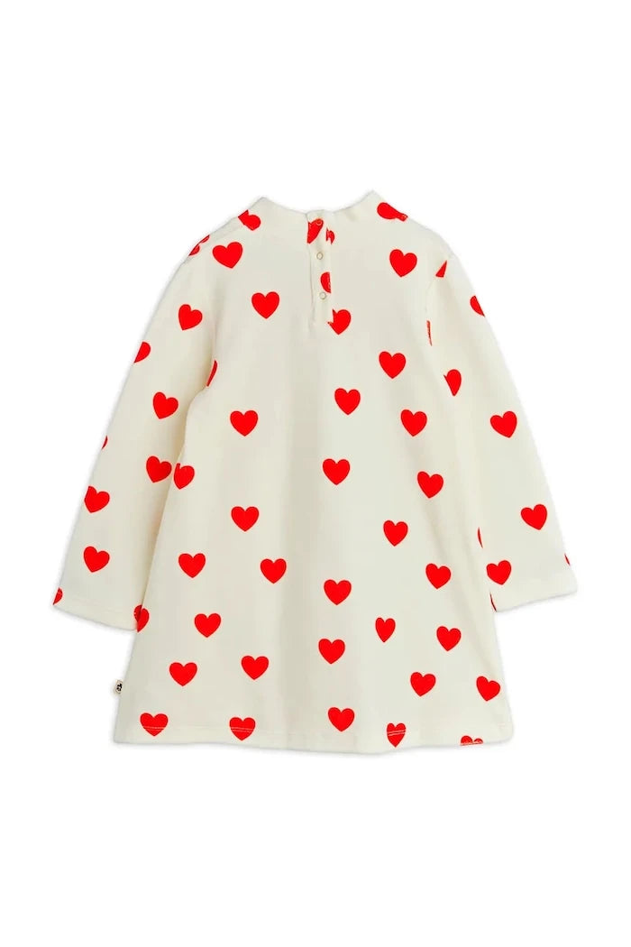 Детска кадифена рокля Mini Rodini Hearts