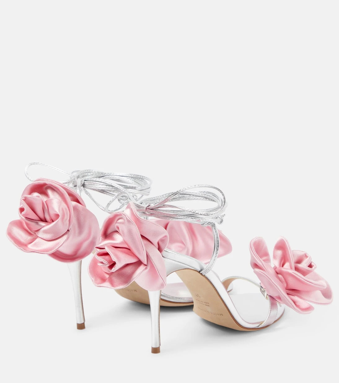 Magda Butrym - Floral-appliqué leather sandals