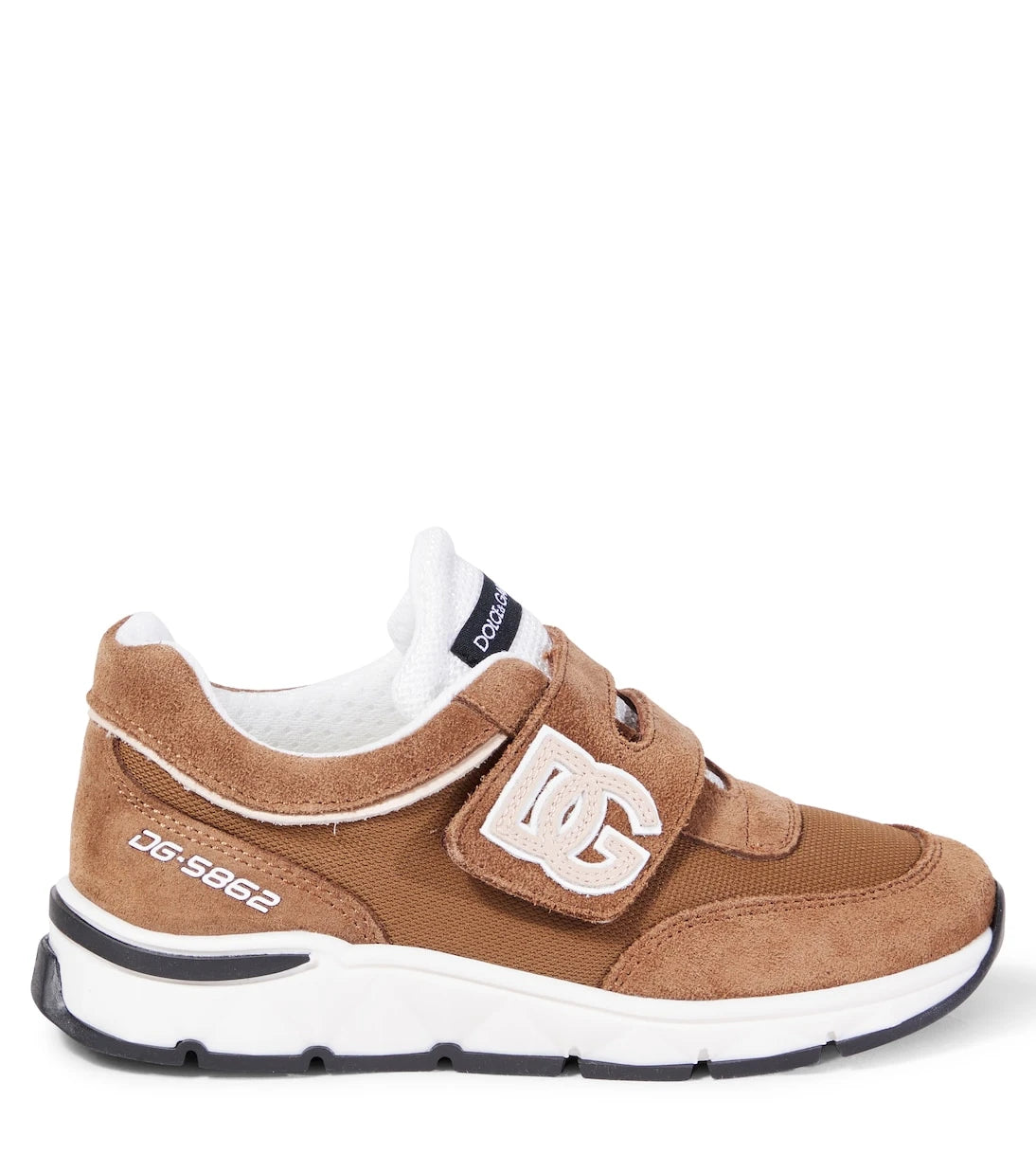 Dolce&Gabbana Kids - DG Running suede and mesh sneakers