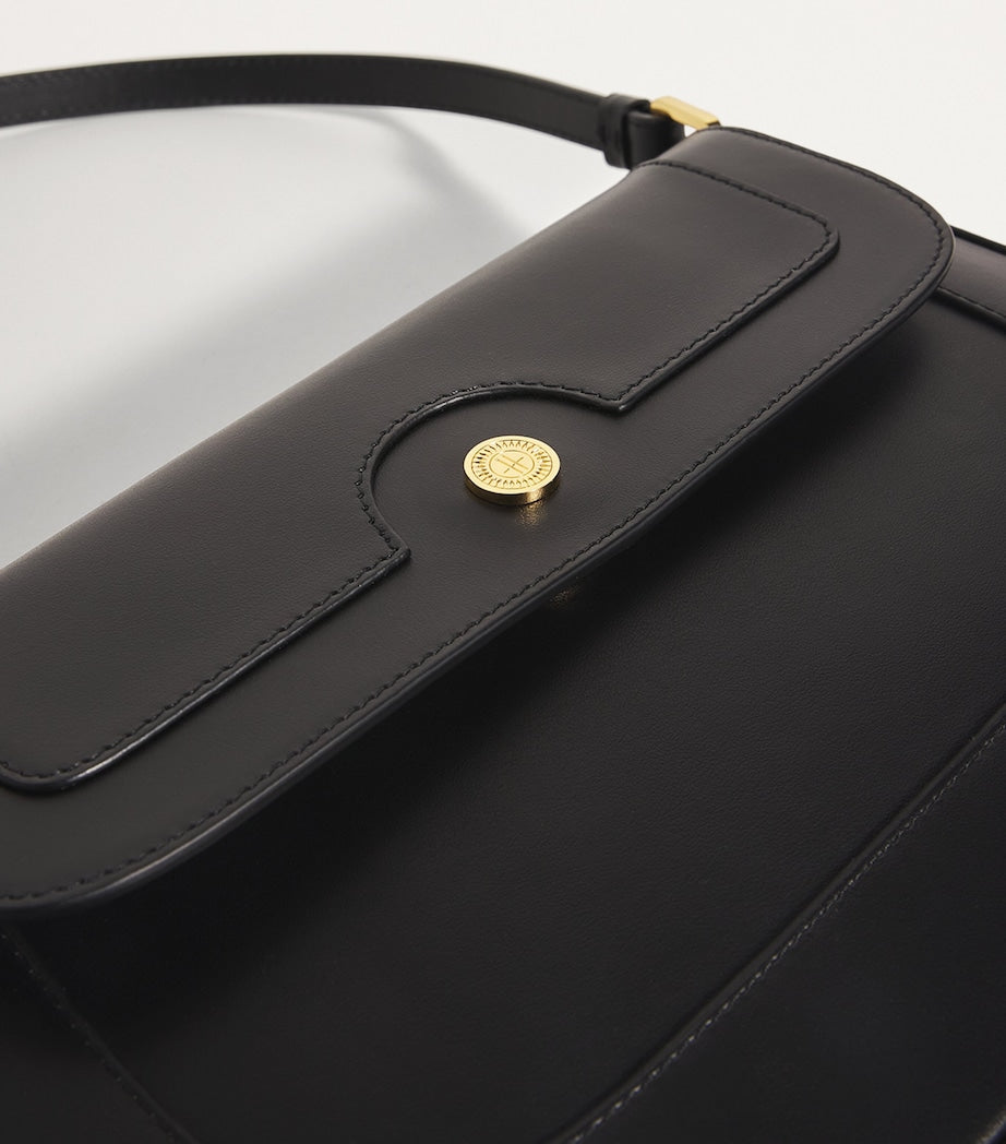 Black Leather Shoulder Bag