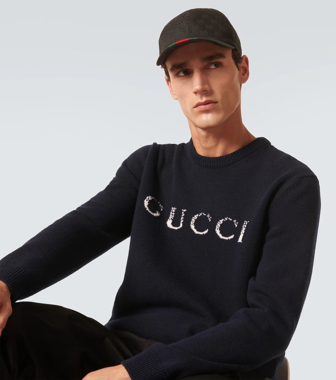 Gucci - قبعة بيسبول من قماش GG الأصلي