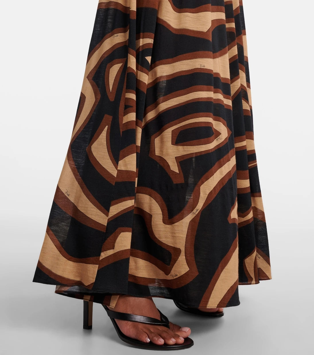 Pucci - Printed wool-blend cocktail dress