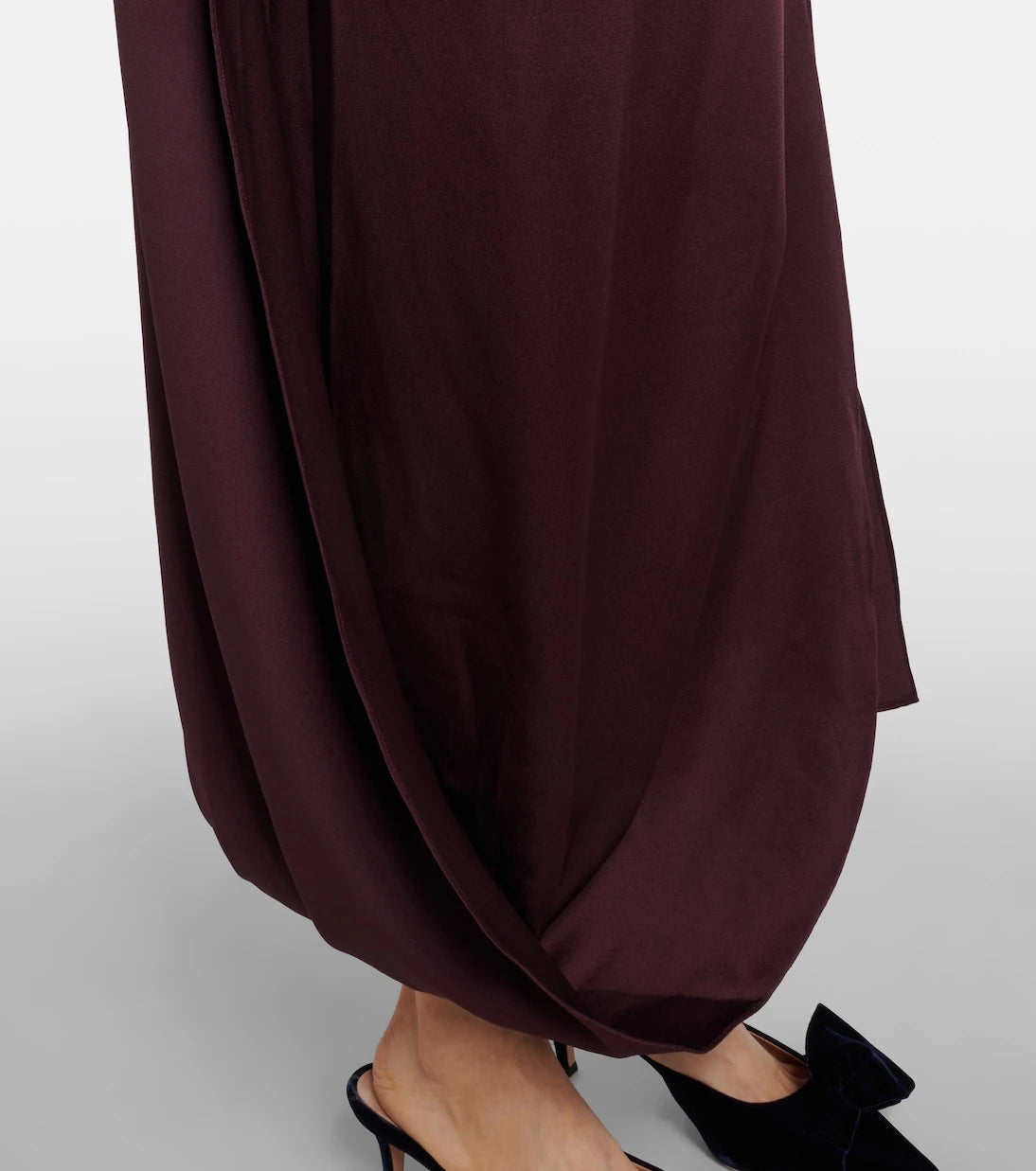 Erdem - Draped satin midi dress