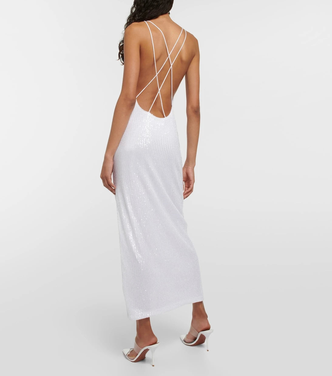 Rotate - Embellished slip maxi dress