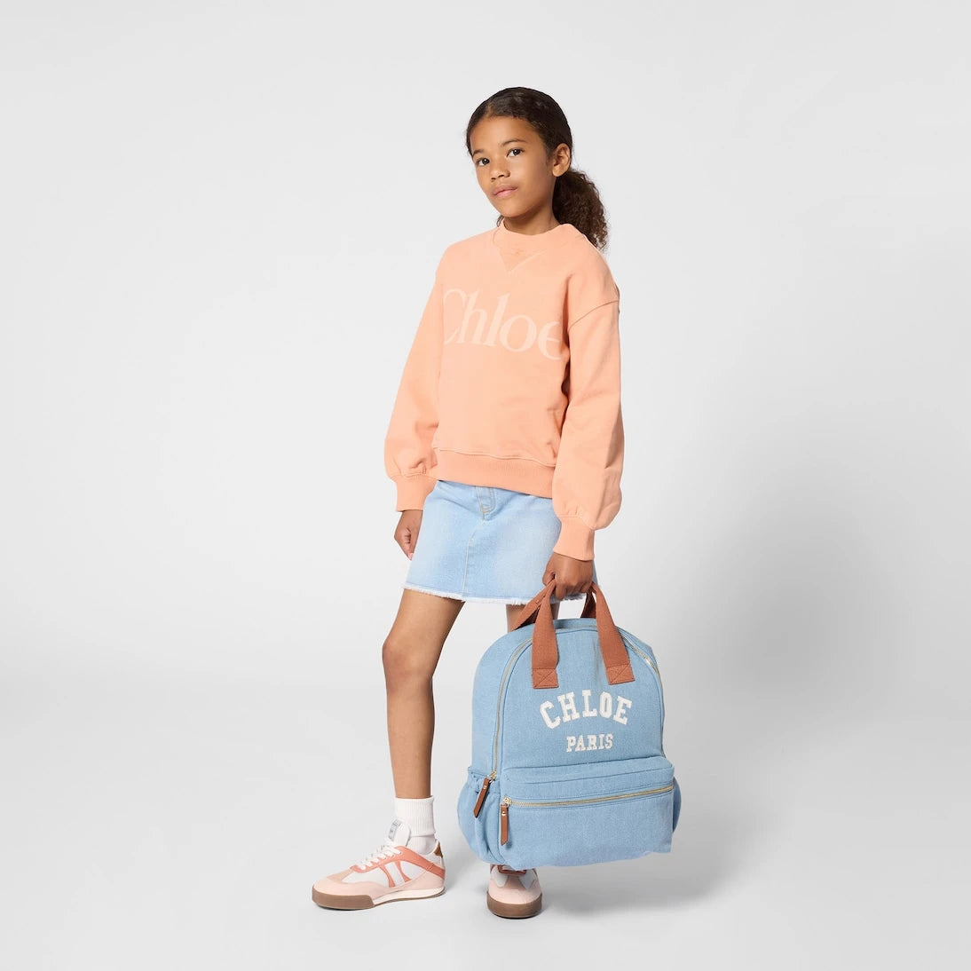 Chloé Kids - Logo cotton jersey sweatshirt
