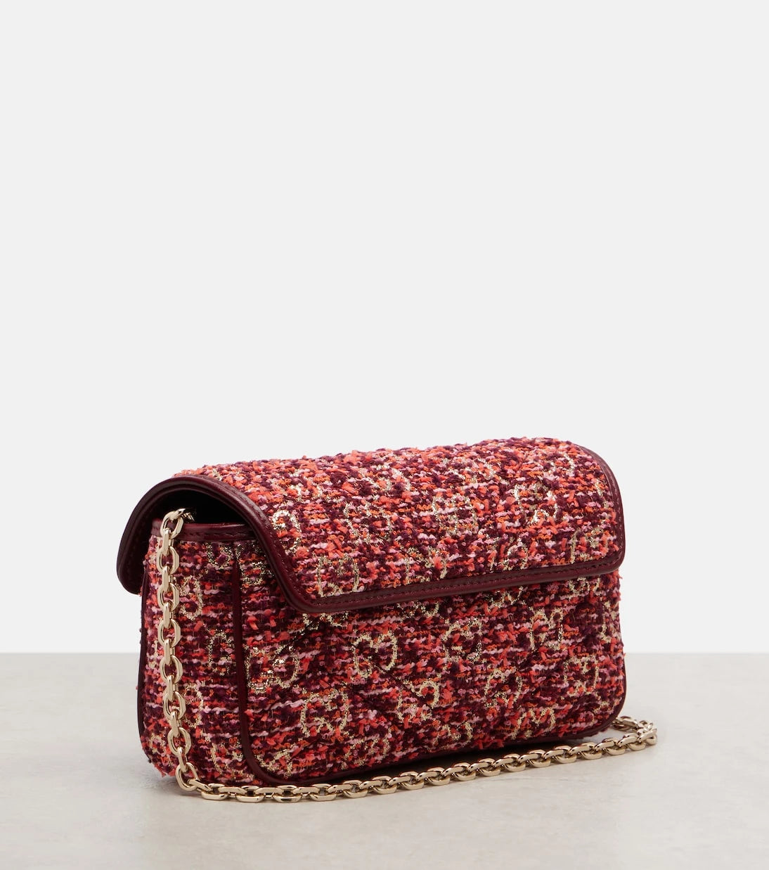 Gucci - GG Marmont Mini tweed shoulder bag