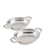 Stainless Steel Oval Au Gratin Dish (Set of 2)