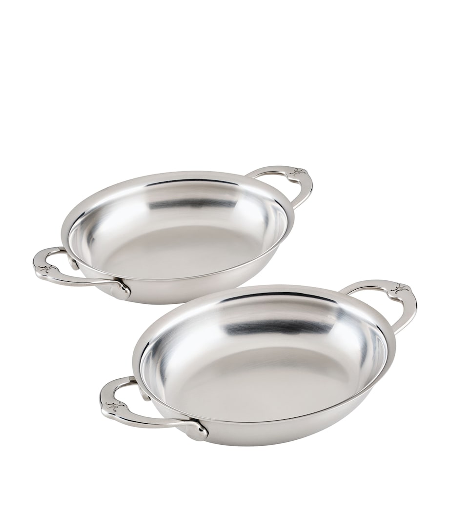 Stainless Steel Oval Au Gratin Dish (Set of 2)