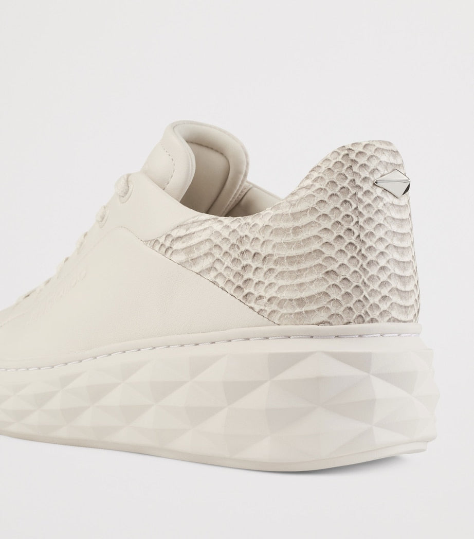 Ivory Diamond Maxi Leather Sneakers