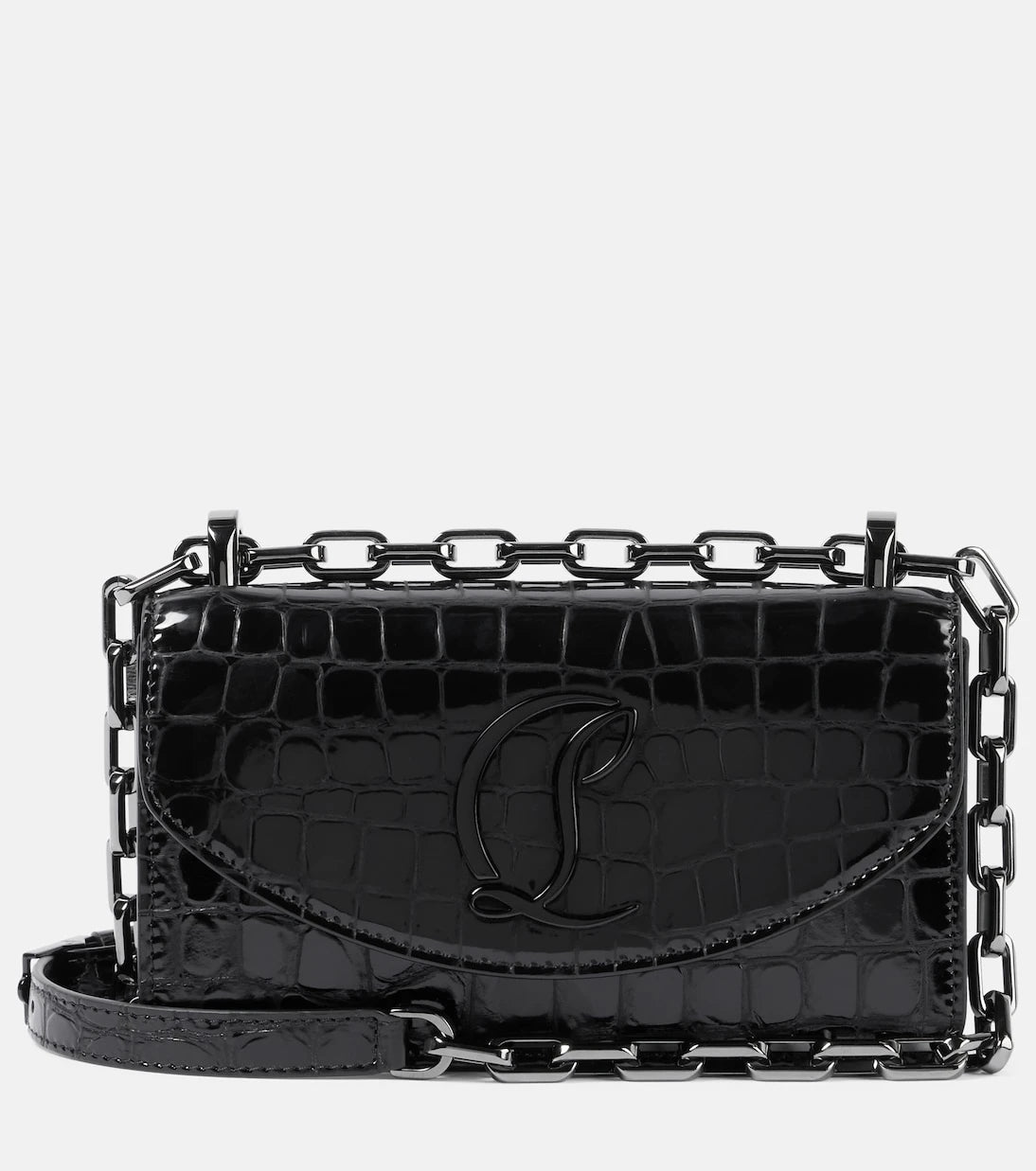 Christian Louboutin - Loubi54 croc-effect leather shoulder bag