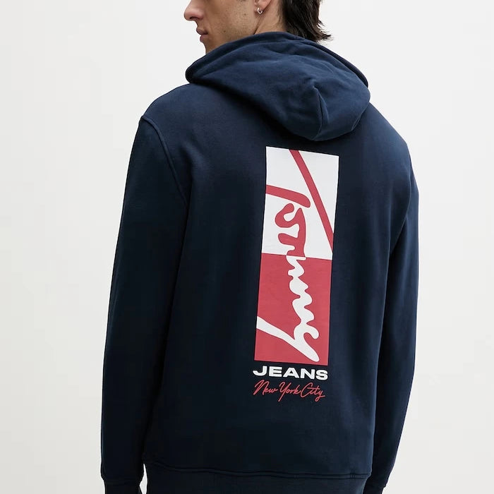 Tommy Jeans суичър с качулка мъжки от памук