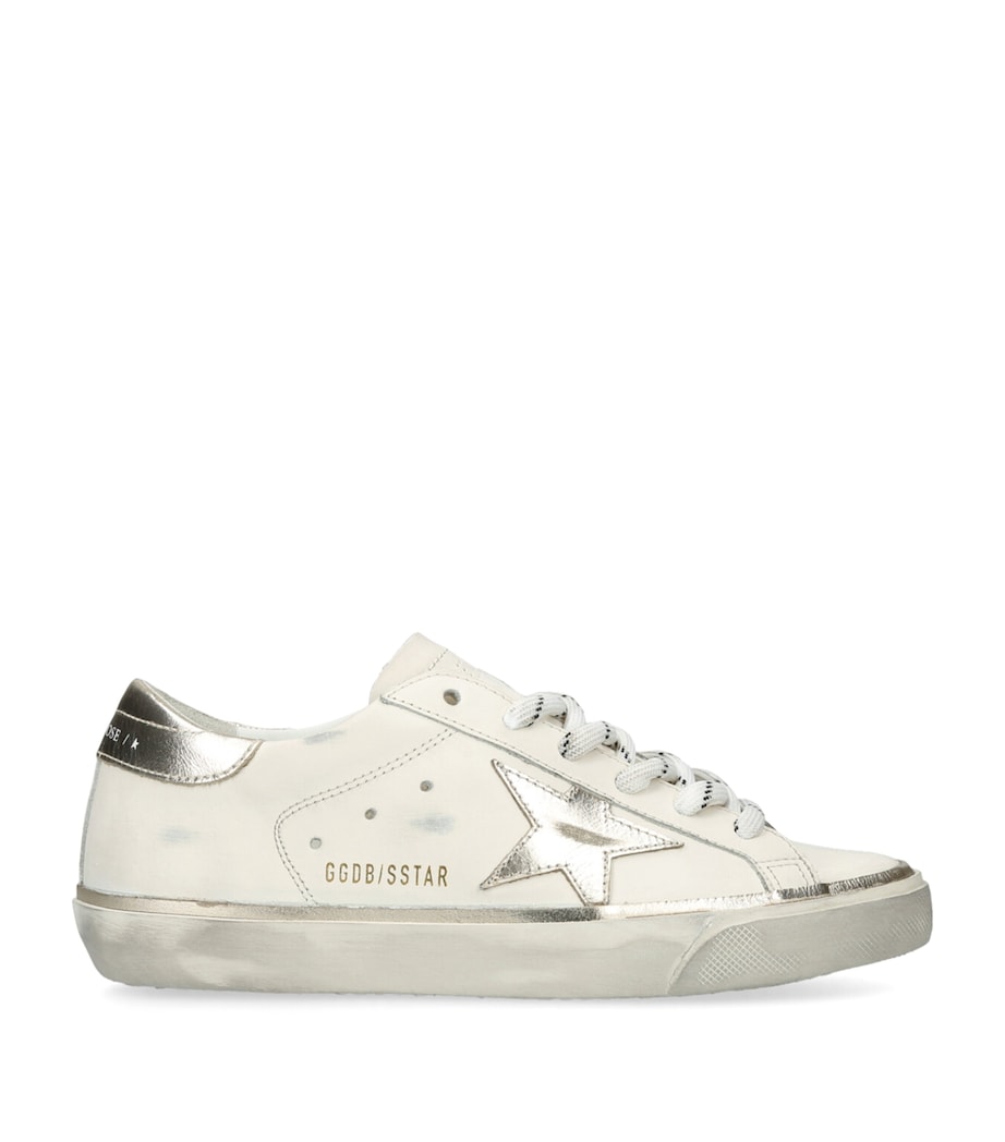 White Leather Super-Star Sneakers