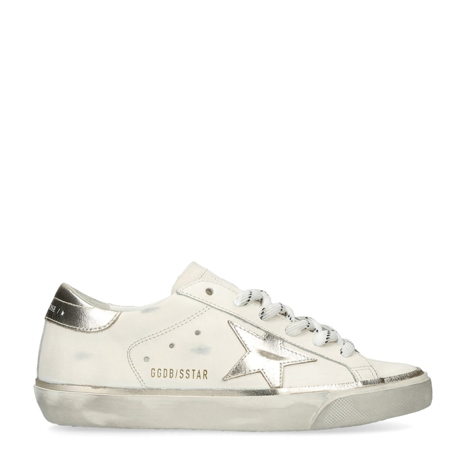 White Leather Super-Star Sneakers