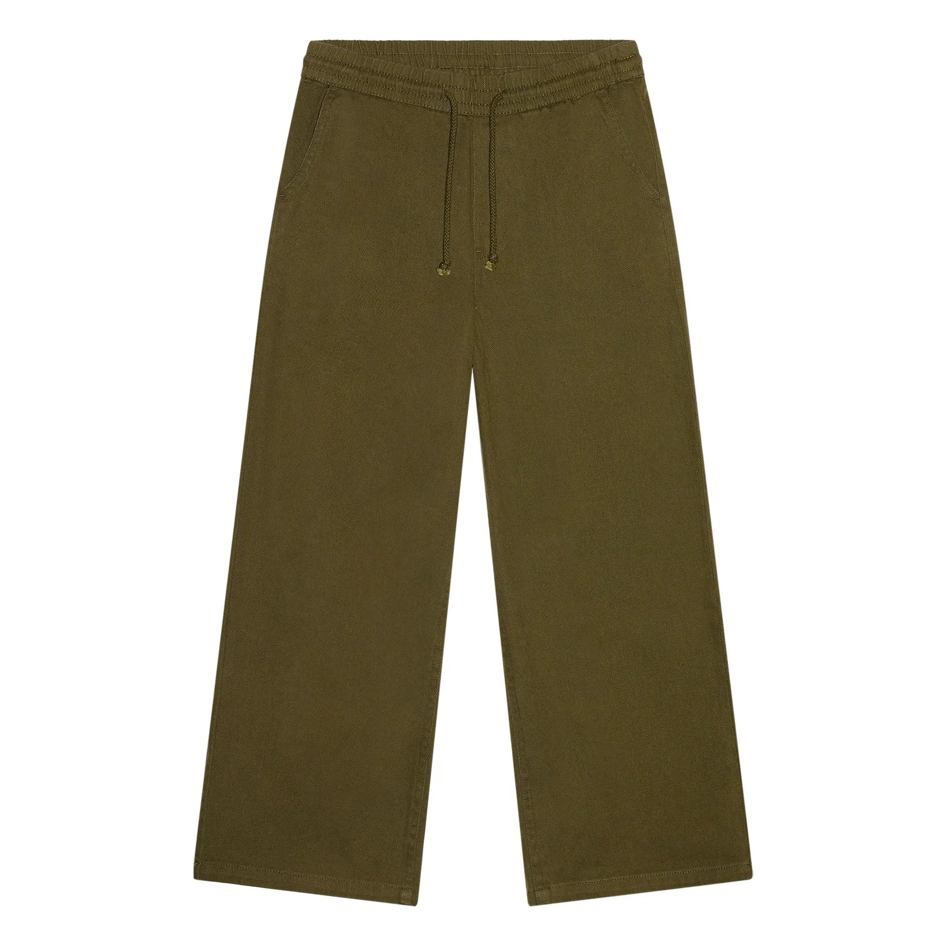 Smallable Kid - Burt Twill Wide Leg Pants | Khaki