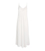 Bocan Ivory Silk Chiffon Lace-Trim Elora Nightdress