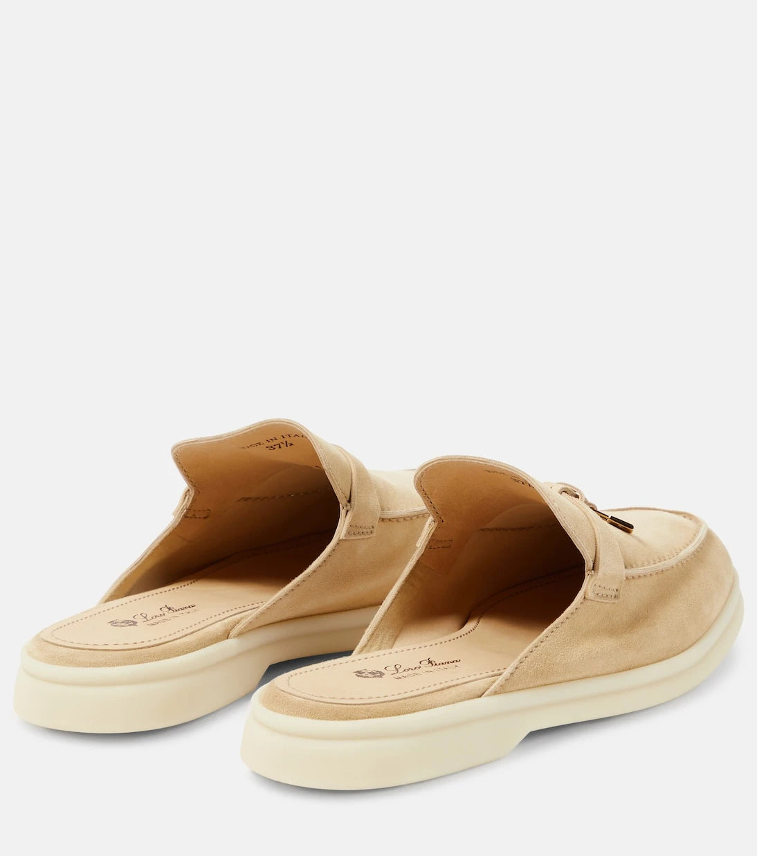 Loro Piana - Charms Walk embellished suede mules