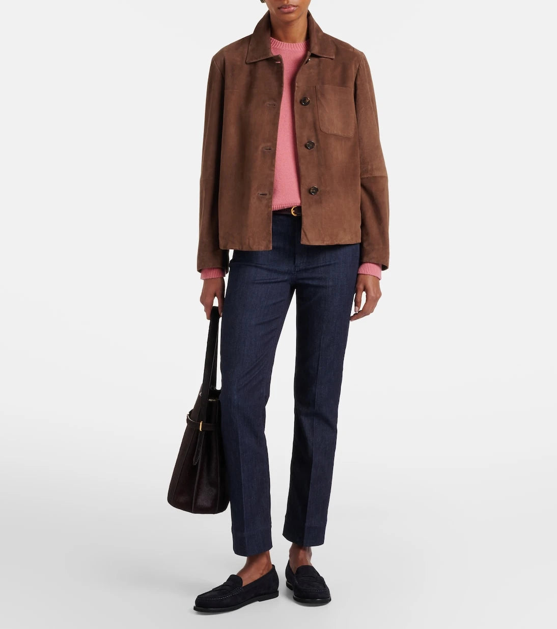 'S Max Mara - بنطلون ديانا بقصة ضيقة من مزيج القطن