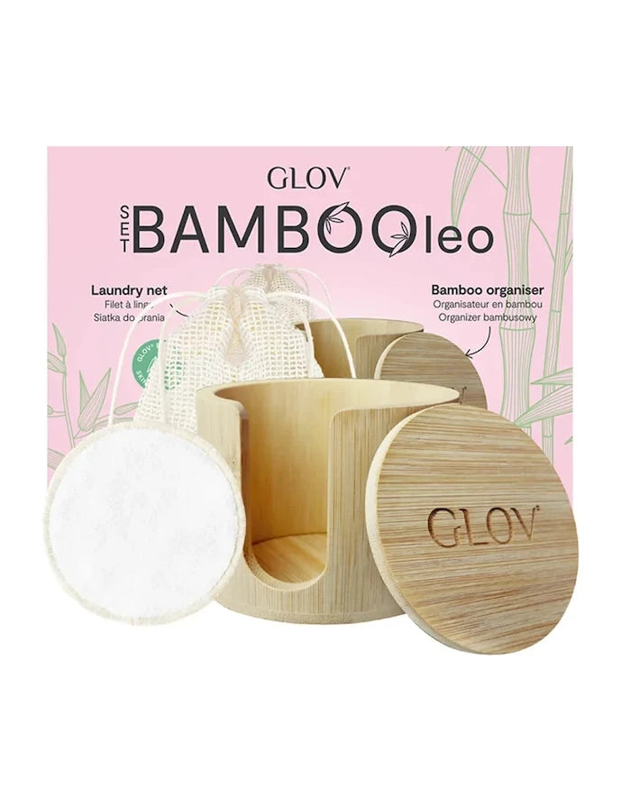 Glov Комплект за премахване на грим от бамбук 10 x 7,5 x 10 cm