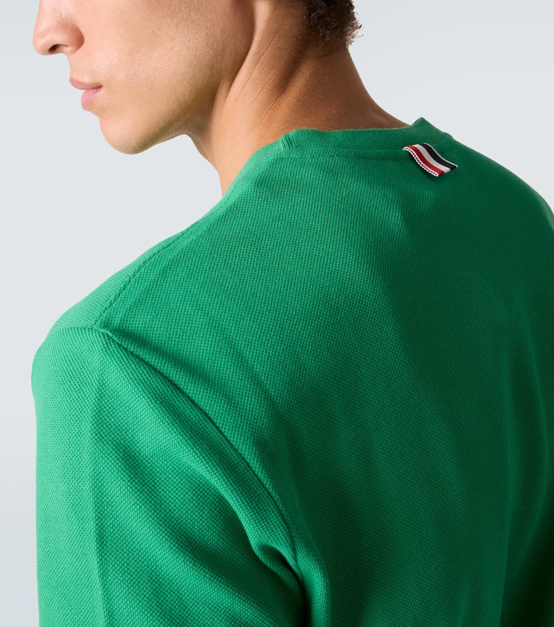 Thom Browne - 4-Bar cotton piqué T-shirt