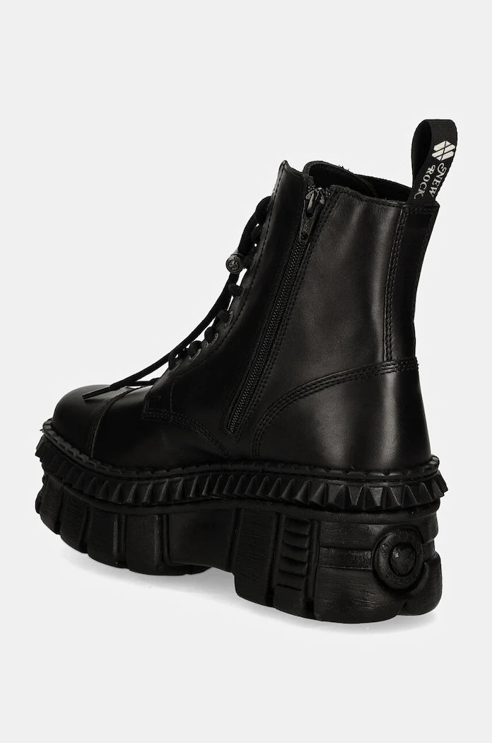 Кожени кубинки New Rock CRUST NEGRO + TOWER CASCO NEGRO