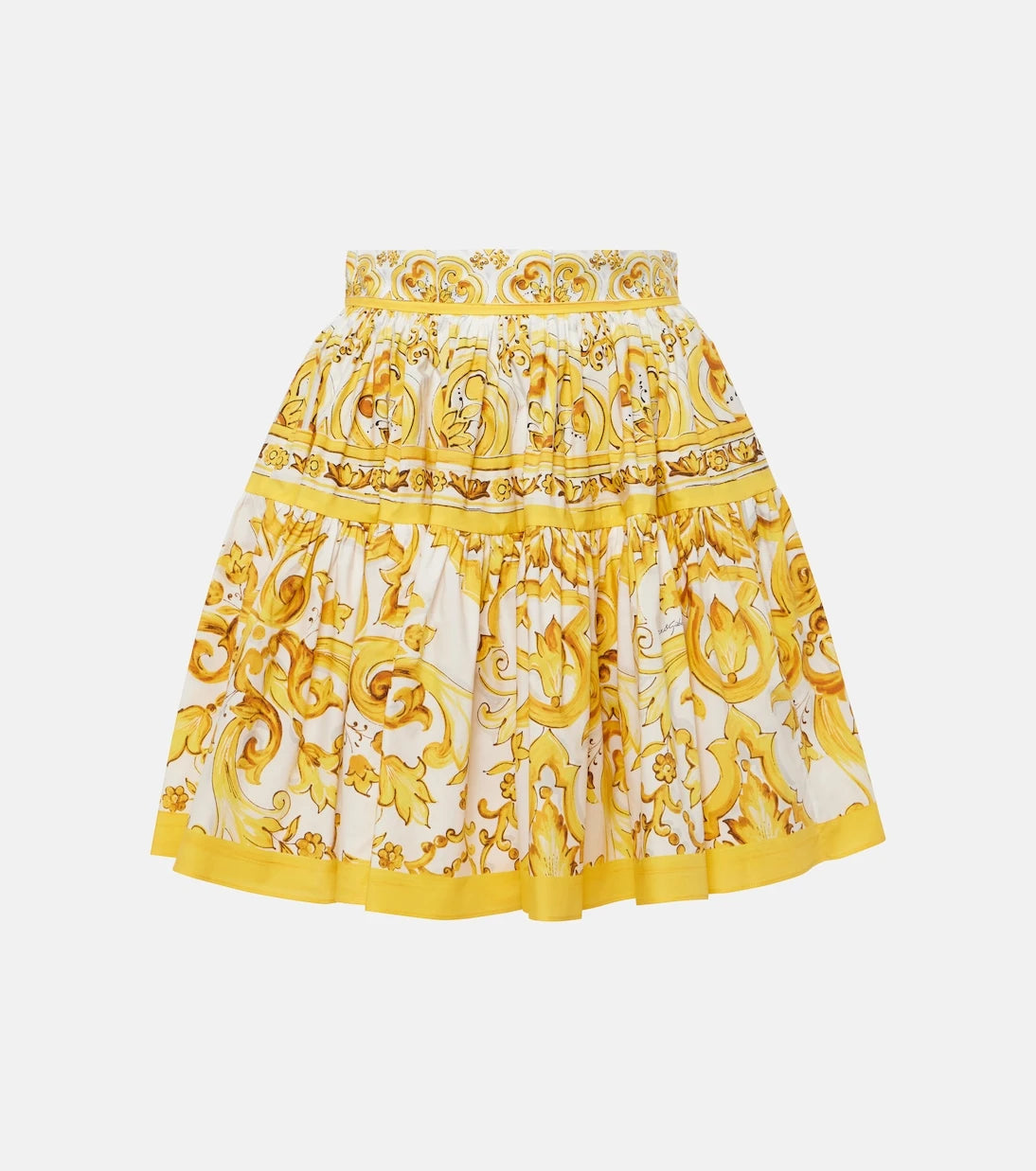 Dolce&Gabbana - تنورة قصيرة من قطن مايوليكا