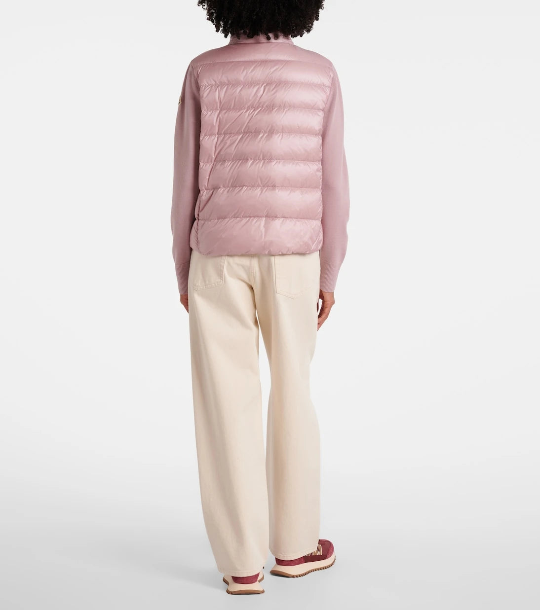 Moncler - Down-paneled virgin wool cardigan