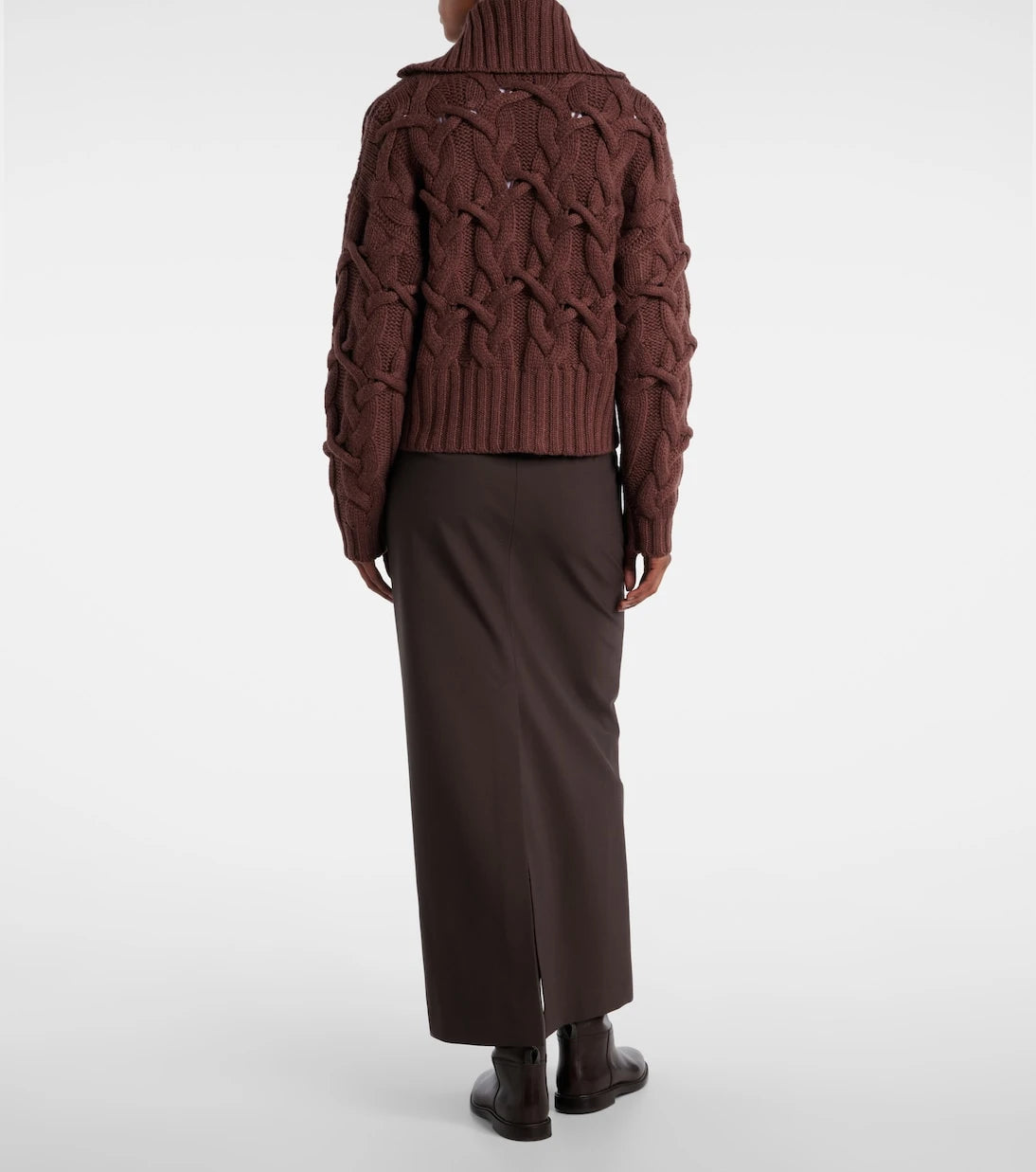 Brunello Cucinelli - Cable-knit cashmere zip-up cardigan