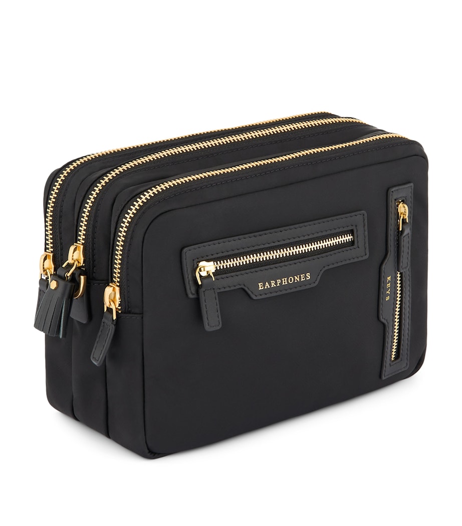 Triple Zip Cross-Body Bag