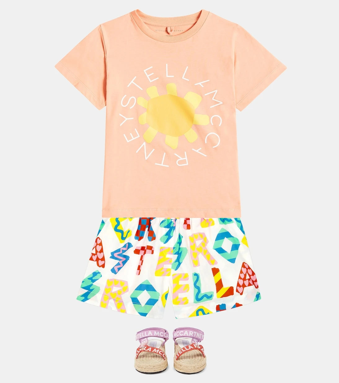 Stella McCartney Kids - Stella Rocks printed cotton jersey shorts
