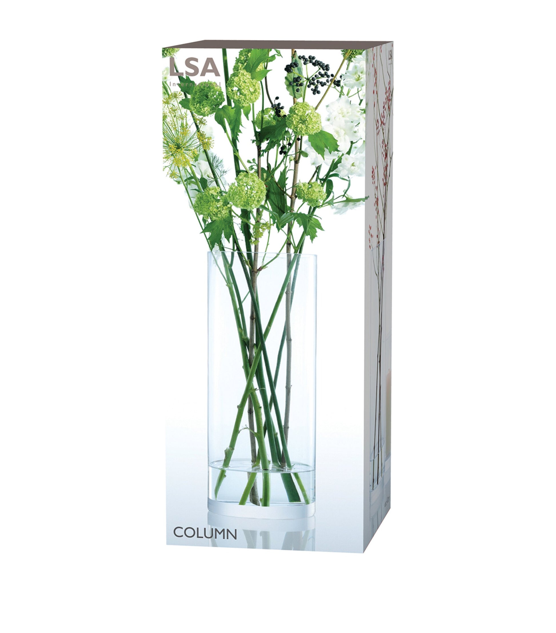 Tall Glass Column Vase (42cm)