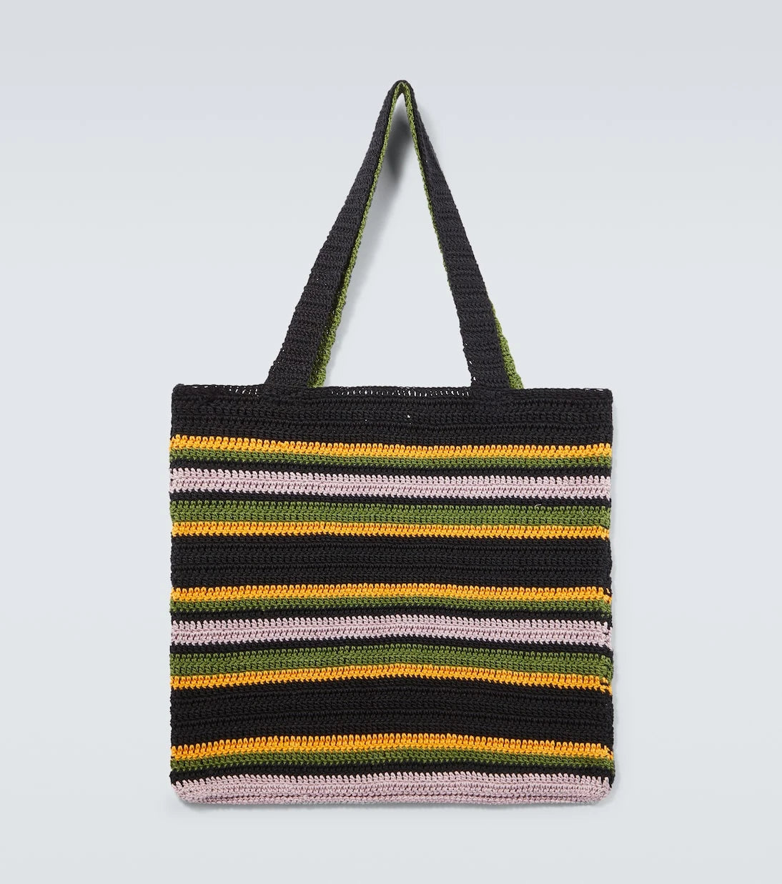 Bode - Harbor Stripe crochet cotton tote bag