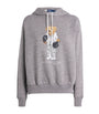 Polo Ralph Lauren Grey Cotton-Blend Polo Bear Hoodie