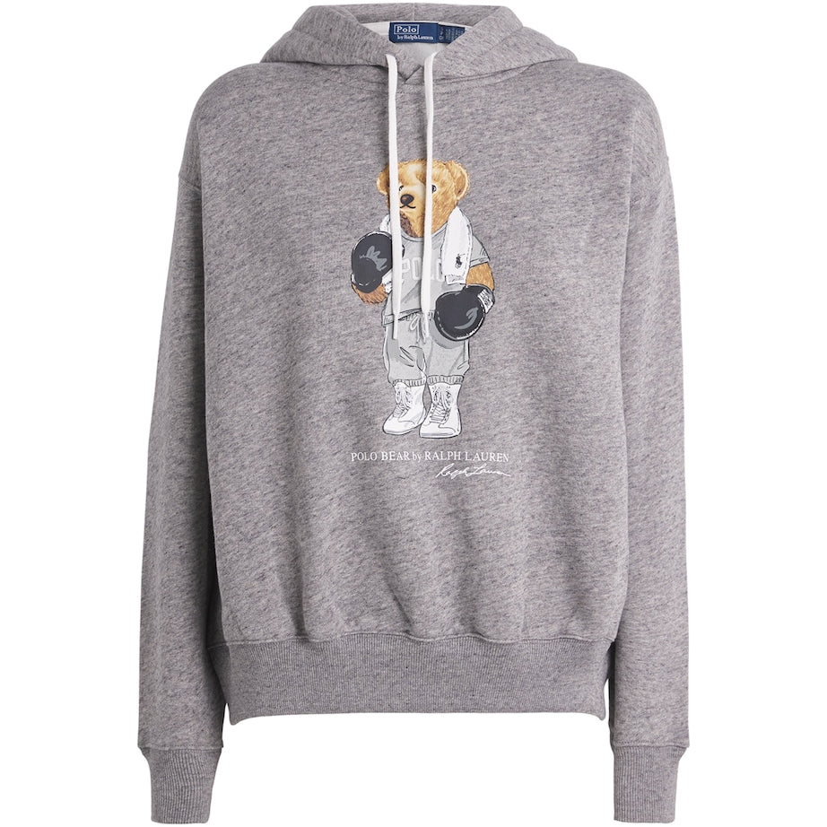 Polo Ralph Lauren Grey Cotton-Blend Polo Bear Hoodie